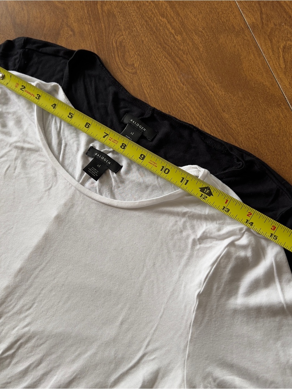 Halogen Women’s Bundle White & Black Stretch Long Sleeve Basic Shirt Top size XL - Picture 8 of 11